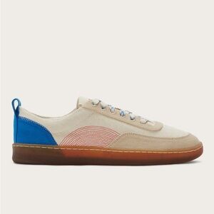 Everlane Tread-Bare Sneaker Unisex Women’s Canvas Lapis Blue Classic Red size 8